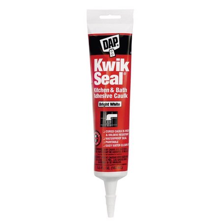 KWIK SEAL DAP  White Acrylic Latex Kitchen and Bath Adhesive Caulk 5.5 oz 18001